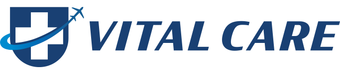 Logo VitalCare - Cliente Agência Triângulo Perfeito